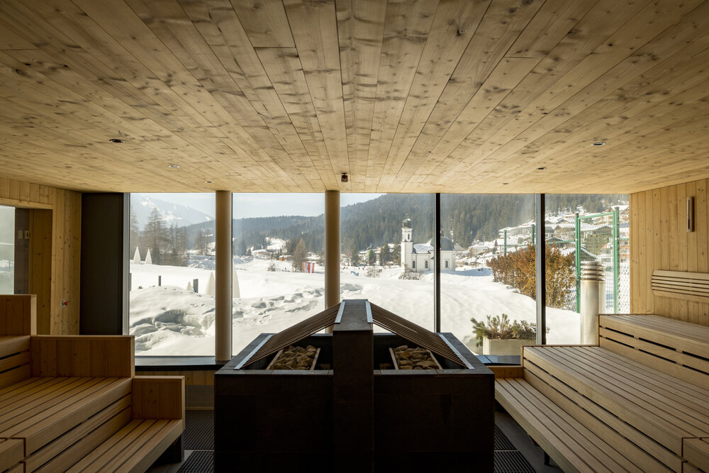 Saunawelt auf zwei Ebenen